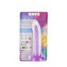 Фалоімітатор, що світиться в темряві, ADDICTION Rave, Glow in the Dark Dildo Purple Confetti, 20.3 см
