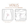 Смарт-вібратор для пар Adrien Lastic Venus + APP, подвійний, можна носити під одягом, 10 режимів