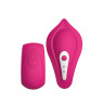 Вібратор у трусики Liebe Panty Vibe Recargable Cerise, нагрів до 39?°C, пульт, трусики S-M в комплекті