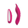 Вібратор у трусики Liebe Panty Vibe Recargable Cerise, нагрів до 39?°C, пульт, трусики S-M в комплекті