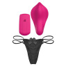 Вібратор у трусики Liebe Panty Vibe Recargable Cerise, нагрів до 39?°C, пульт, трусики S-M в комплекті