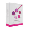 Вагінальні кульки Liebe Kewos — Cerise/Candy Violet, 5 кульок у комплекті, 15, 25, 35, 45 та 55 г