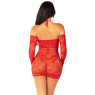 Сукня Leg Avenue Seamless Off The Shoulder Mini Dress One Size, Red