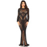 Сукня Leg Avenue Lace and Net Bodycon Gown One Size, Black