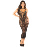 Сукня Leg Avenue Rhinestone Lace and Net Bodycon Dress One Size, Black