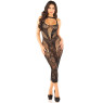 Сукня Leg Avenue Rhinestone Lace and Net Bodycon Dress One Size, Black