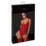 Боді Noir Handmade F352 Red powerwetlook body - S