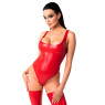 Боді Noir Handmade F352 Red powerwetlook body - XL