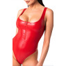 Боді Noir Handmade F352 Red powerwetlook body - 3XL
