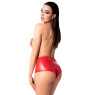 Шорти Noir Handmade F356 Red powerwetlook shorts - M