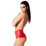 Шорти Noir Handmade F356 Red powerwetlook shorts - 3XL