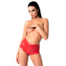 Шорти Noir Handmade F356 Red powerwetlook shorts - 3XL