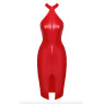 Сукня Noir Handmade F354 Red powerwetlook dress - 3XL