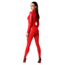 Комбінезон Noir Handmade F353 Red powerwetlook overall - L