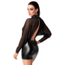 Сукня Noir Handmade F348 Powerwetlook and tulle dress - 6XL