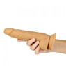 Фалоімітатор Naked Addiction - Silicone Dual Density Dildo Vanilla, віброкуля в подарунок, 20.3 см