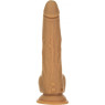 Фалоімітатор з пульсацією Naked ADDICTION Dominic 23см Caramel, пульт ДК, діаметр 4.2 см