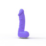 Крафтове мило-член з присоскою Чистий Кайф MEDIUM Violet, натуральне