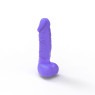 Крафтове мило-член з присоскою Чистий Кайф MEDIUM Violet, натуральне