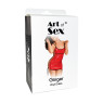 Сексуальна лакована сукня на шнурівці Art of Sex - Ginger червона XS-M