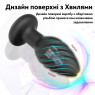 Анальна вібро-пробка Drill Plug App на керуванні з телефону зі зміною кольору, 9 режимів, діаметр 3.5 см