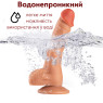 Фалоімітатор з присоскою Adam Dong, медичний TPE, тілесний, діаметр 35 мм довжина 18.5 см