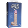 Фалоімітатор Doc Johnson The Realistic Cock 6 inch White – ULTRASKYN, Vack-U-Lock, діаметр 4,3 см
