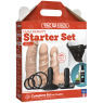Набір для страпона Doc Johnson Vac-U-Lock Dual Density Starter Set Vanilla, діаметр 2х3,8 см, 5,1 см