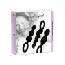 Набір анальних іграшок Satisfyer Plug black (set of 3) - Booty Call, макс. діаметр 3 см