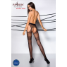 Еротичні колготки Passion TIOPEN 002 3/4 (20 den), black, імітація панчох і пояса