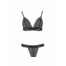 Комплект білизни Passion Exclusive GLAMISS SET L/XL, black