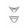 Трусики стрінги з стреп Passion Exclusive KELIS THONG L/XL, black