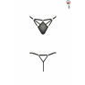 Стрінги зі стреп Passion Exclusive MEGGY THONG L/XL, black