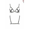 Відкритий бюстгальтер-стрепи Passion Exclusive NICKY BRA S/M, black