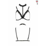Бюстгальтер-стрепи з чокером Passion Exclusive SHELLY BRA L/XL, black